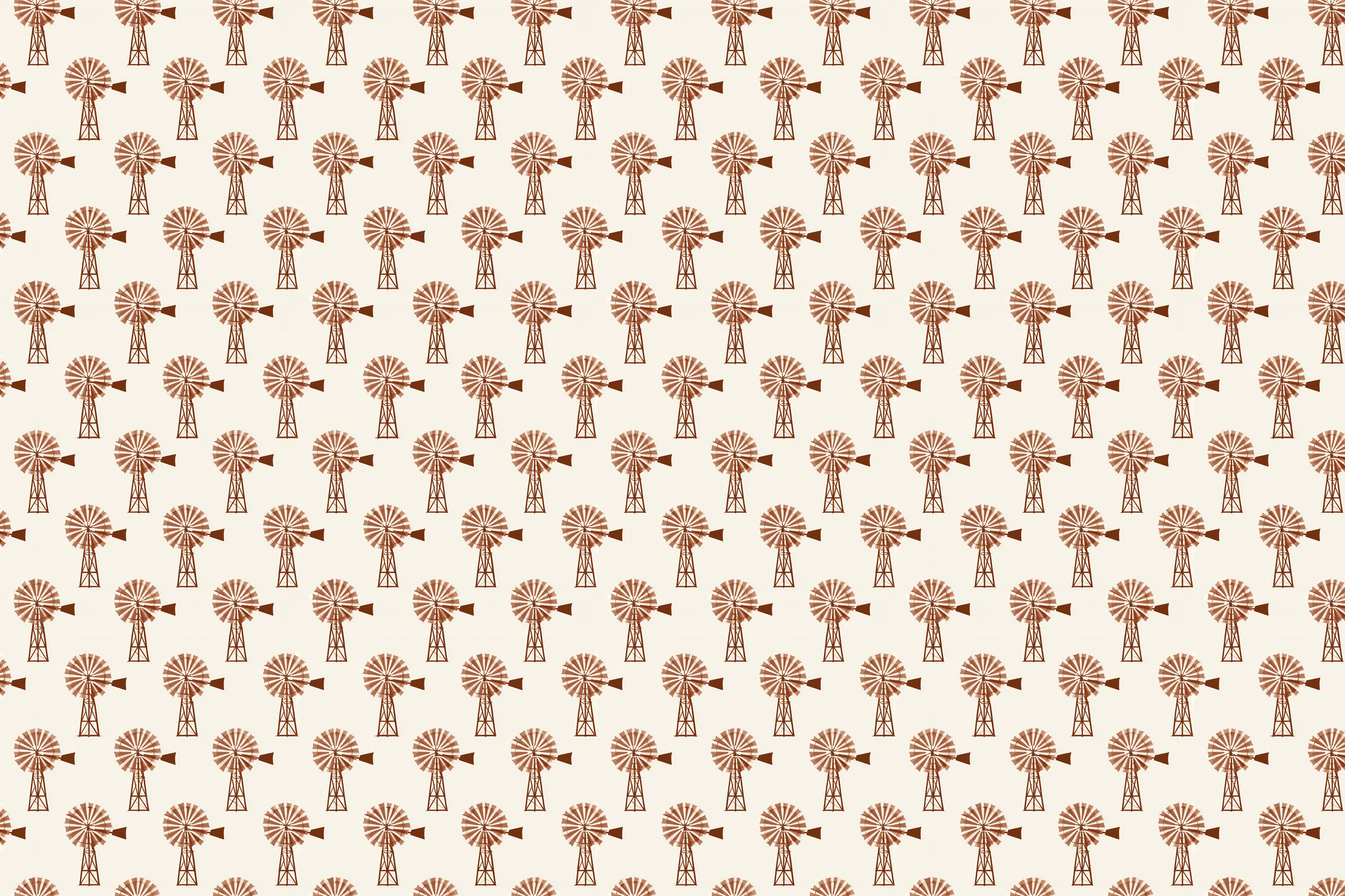 Rusty Silence: Vintage Windmill Gift Wrap