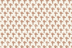 Rustic vintage windmill pattern in warm brown on a cream background, featuring a seamless farmhouse print.