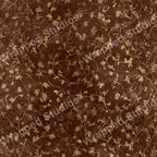 Elegant floral pattern with delicate gold vines and blossoms on a dark brown background.