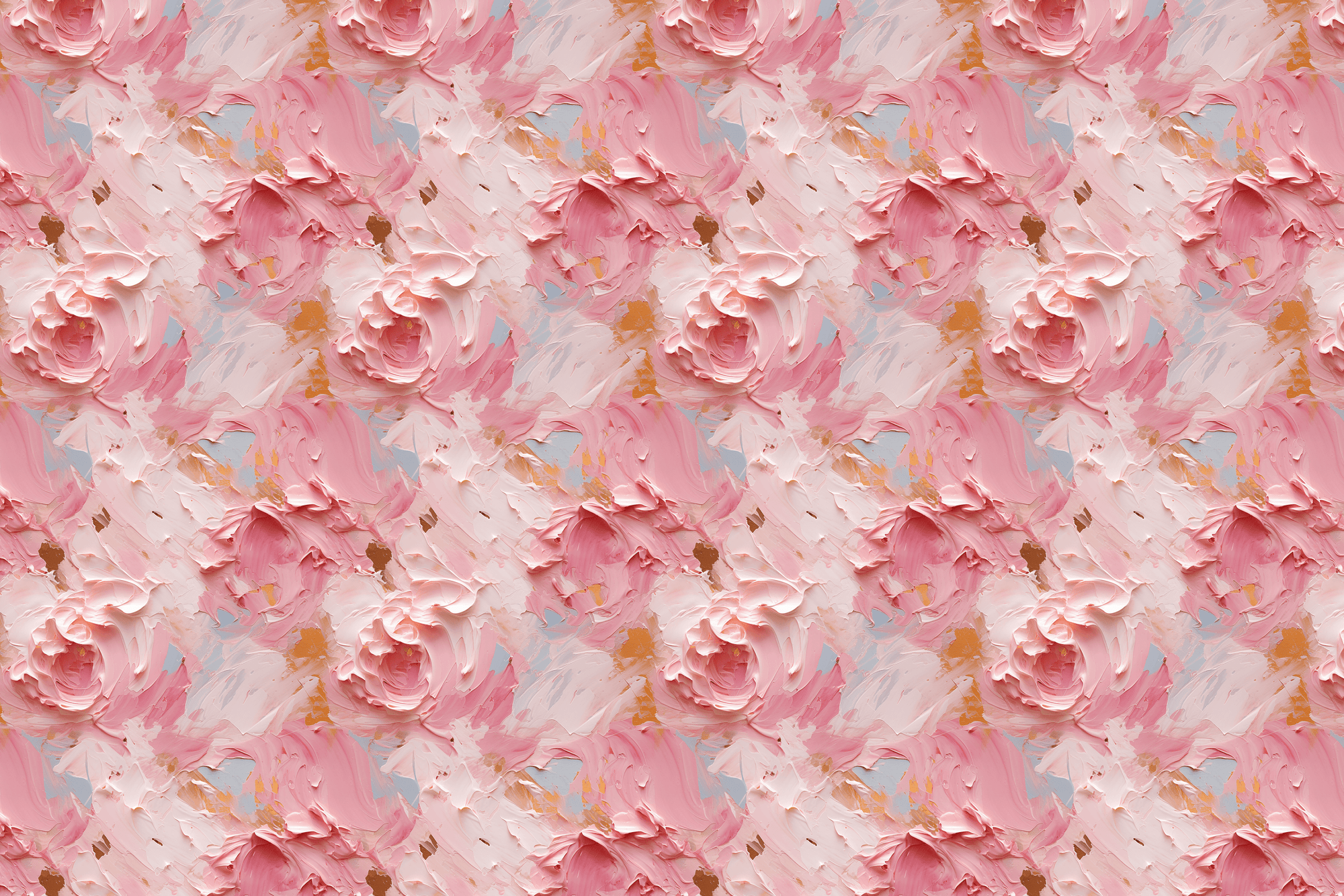 Painted Petals: Abstract Floral Wrapping Paper
