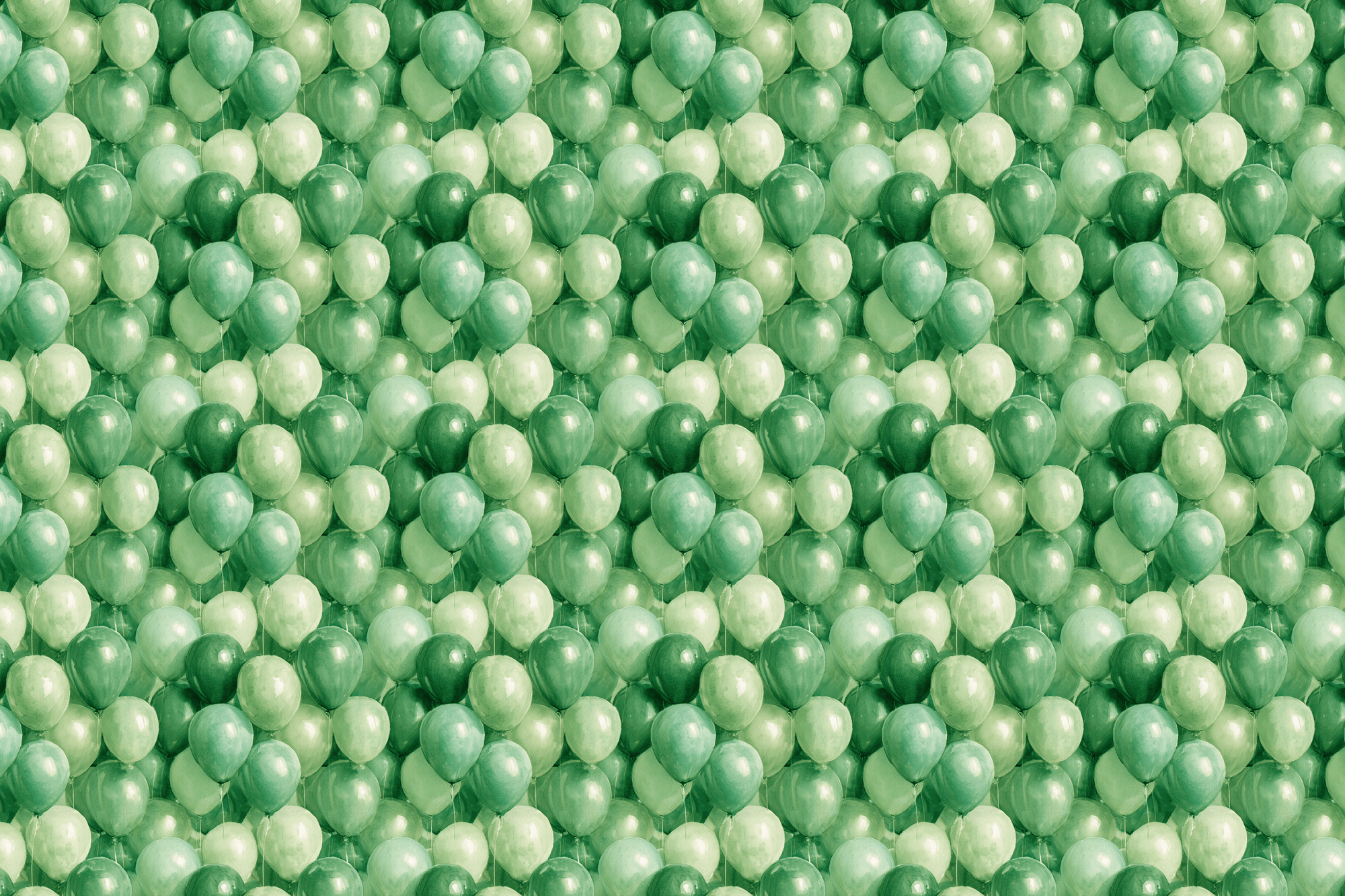 Green Bonanza: Green Balloon Wrapping Paper