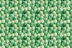 Playful green balloon pattern with a repeating design of party balloons in shades of mint and sage green.