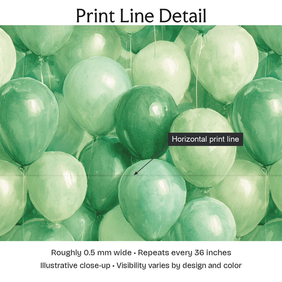 541905 — Print Line Detail. Illustrative close-up; visibility varies by design and color.
