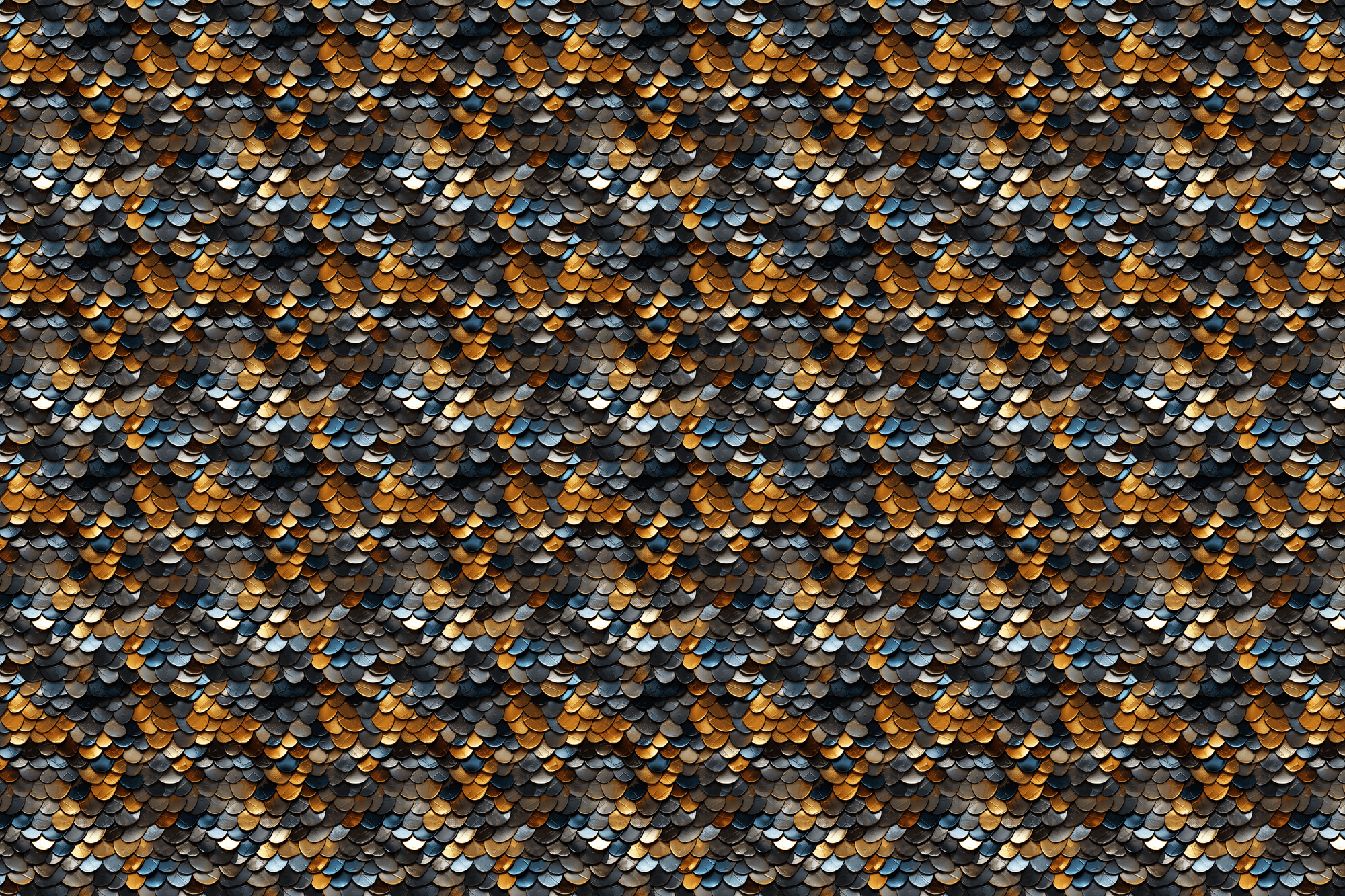 Mythic Metallic Scales: Fantasy Wrapping Paper