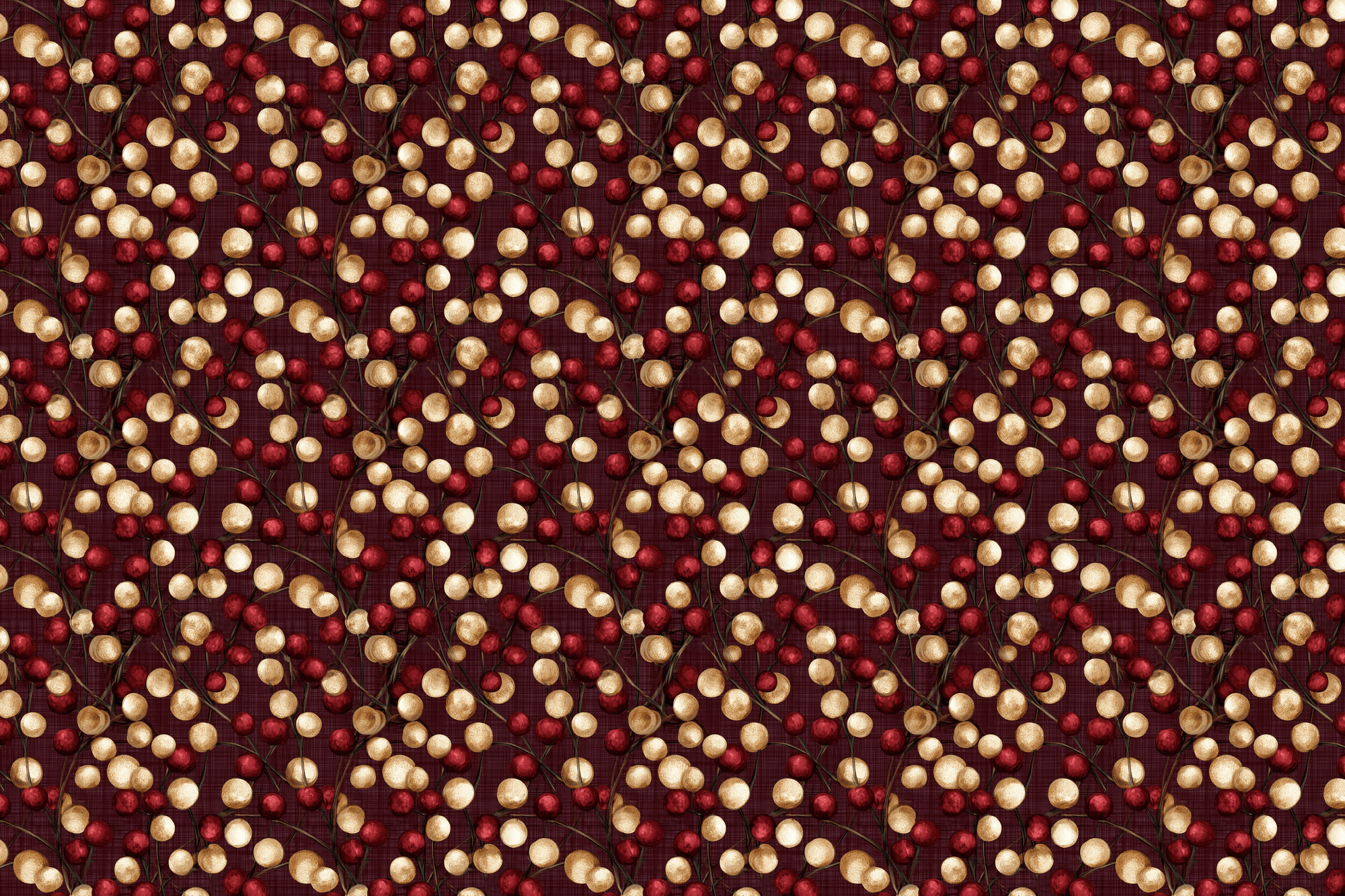 Gilded Garlands: Vintage Christmas Wrapping Paper