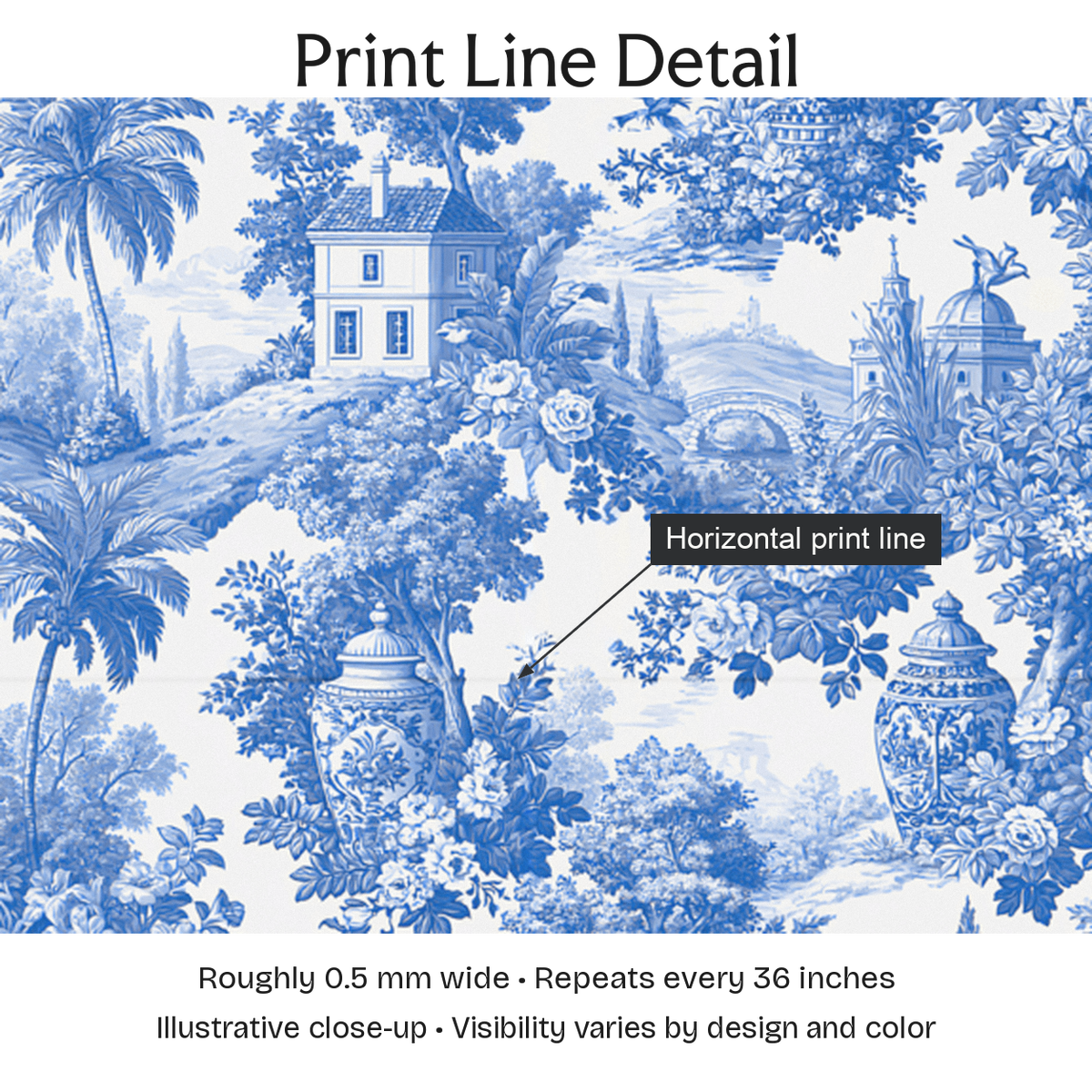 549810 — Print Line Detail. Illustrative close-up; visibility varies by design and color.