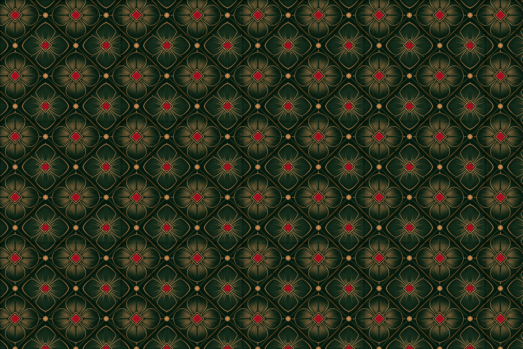 Gilded Gardens: Vintage Christmas Wrapping Paper