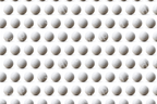 Seamless pattern with rows of textured white golf balls on white.