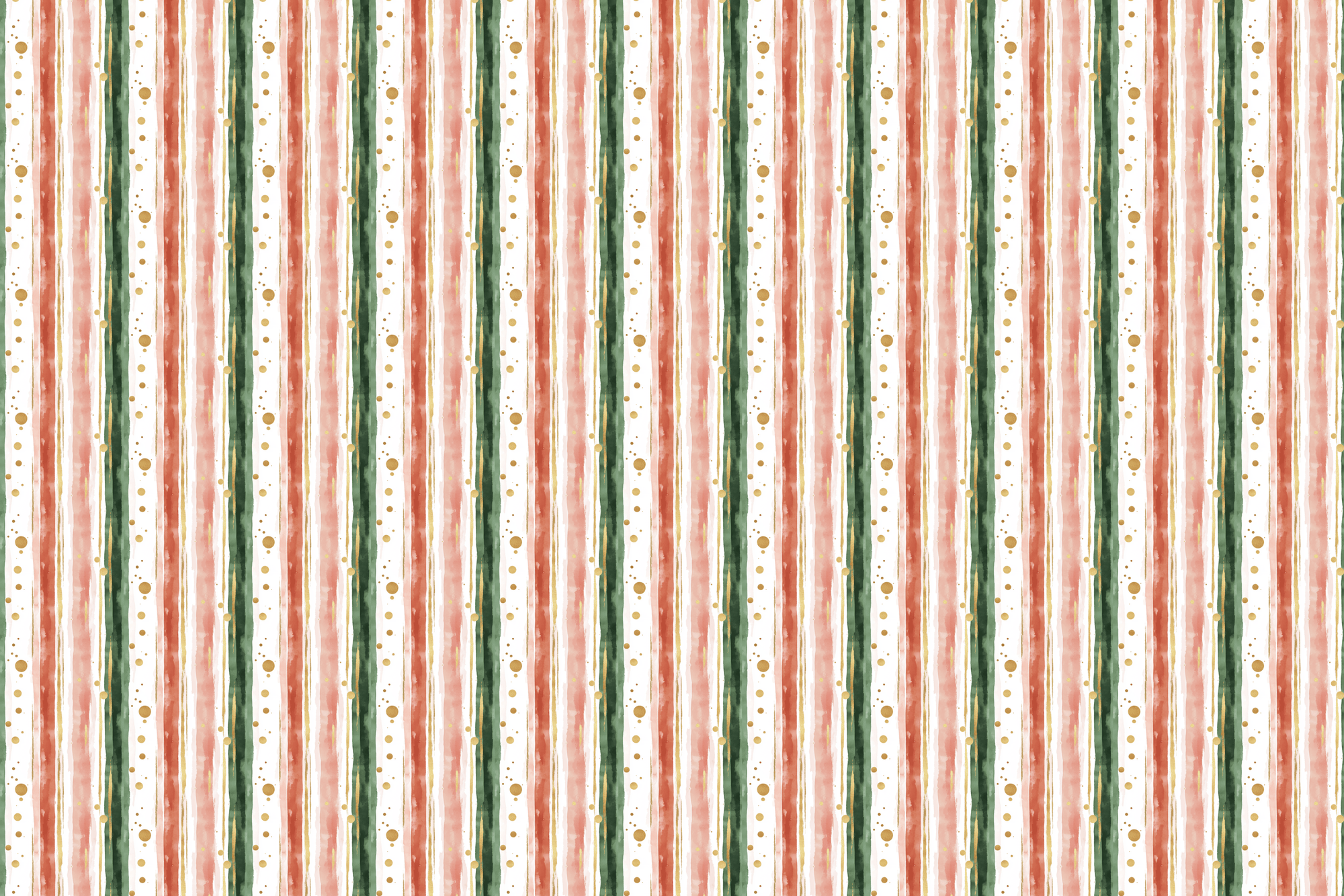 Watercolor Wonder: Soft Christmas Wrapping Paper