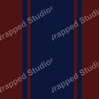 Vertical striped pattern with navy and burgundy bands.