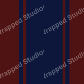 Vertical striped pattern with navy and burgundy bands.