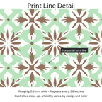 572536 — Print Line Detail. Illustrative close-up; visibility varies by design and color.