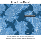 572574 — Print Line Detail. Illustrative close-up; visibility varies by design and color.