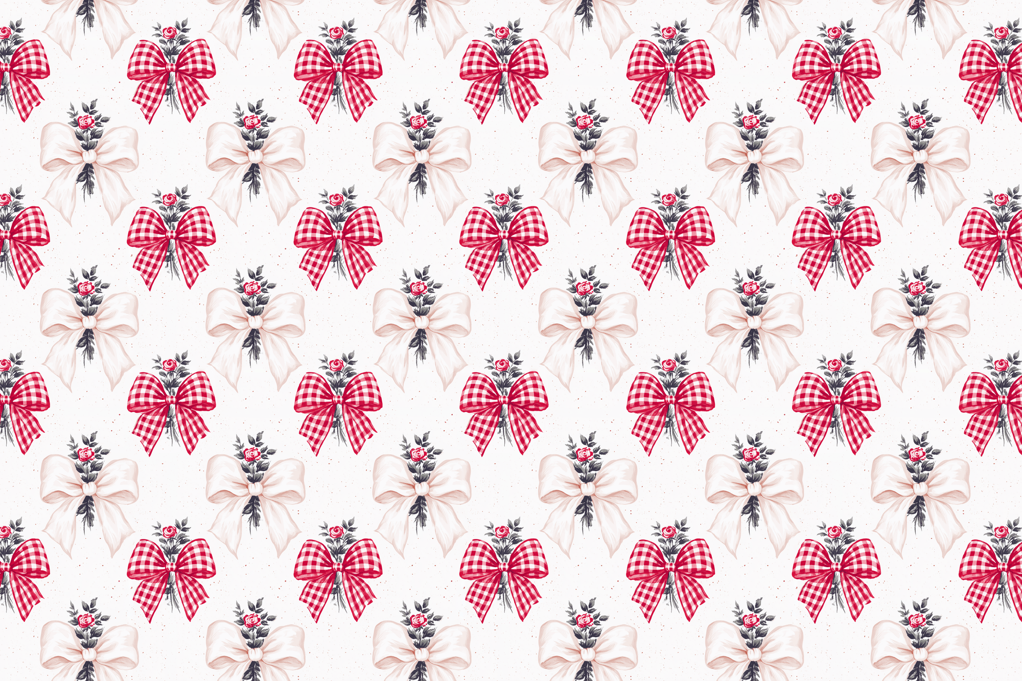 Sweet Coquette: Ribbon Rose Wrapping Paper