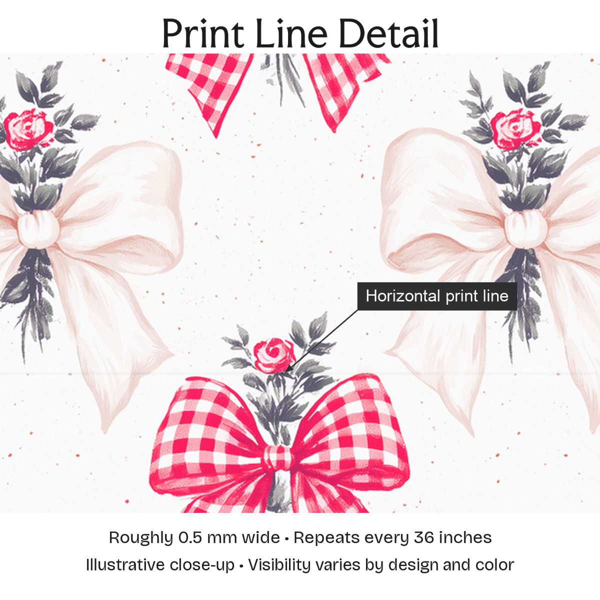 579789 — Print Line Detail. Illustrative close-up; visibility varies by design and color.