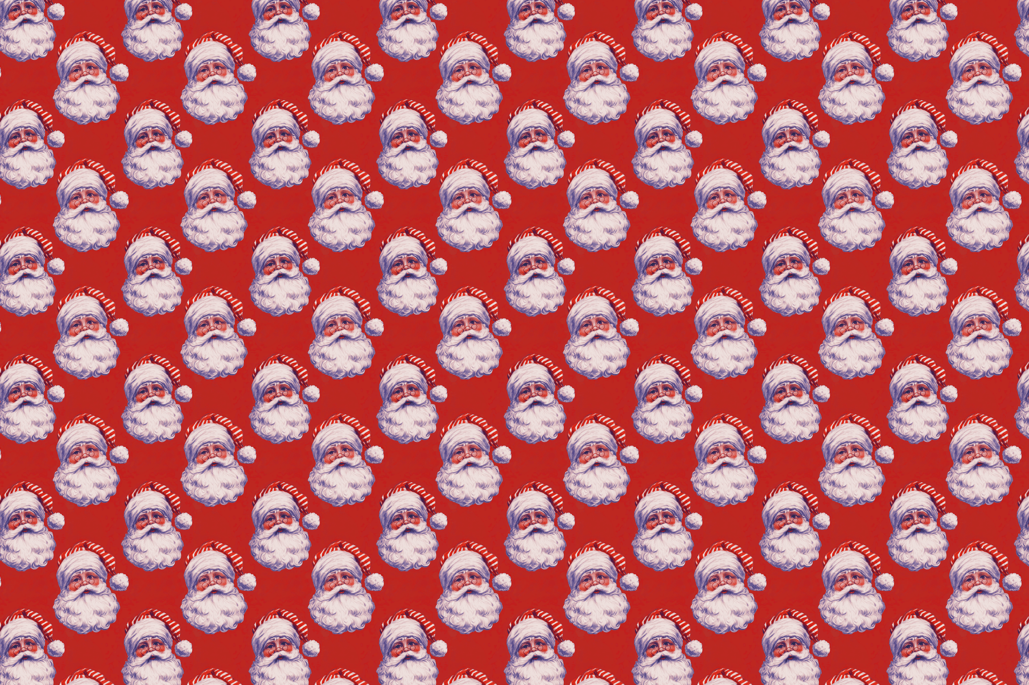 Retro Kringle: Vintage Santa Wrapping Paper