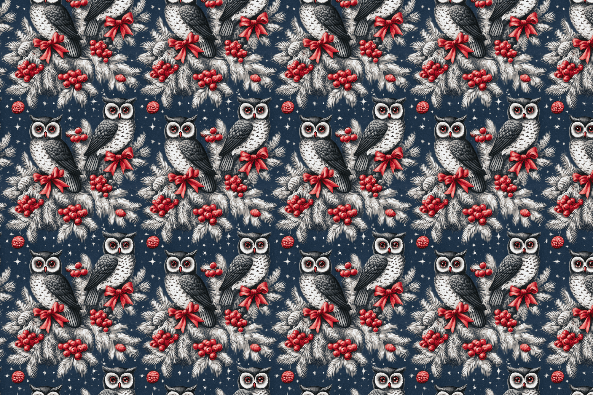 Feathered Friends: Vintage Owl Wrapping Paper