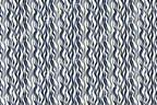Navy blue and white wavy stripes create a modern abstract pattern.