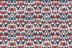 Seamless Christmas gnome pattern featuring whimsical watercolor holiday gnomes in red and blue outfits.