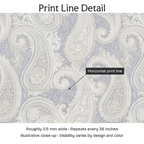 599377 — Print Line Detail. Illustrative close-up; visibility varies by design and color.