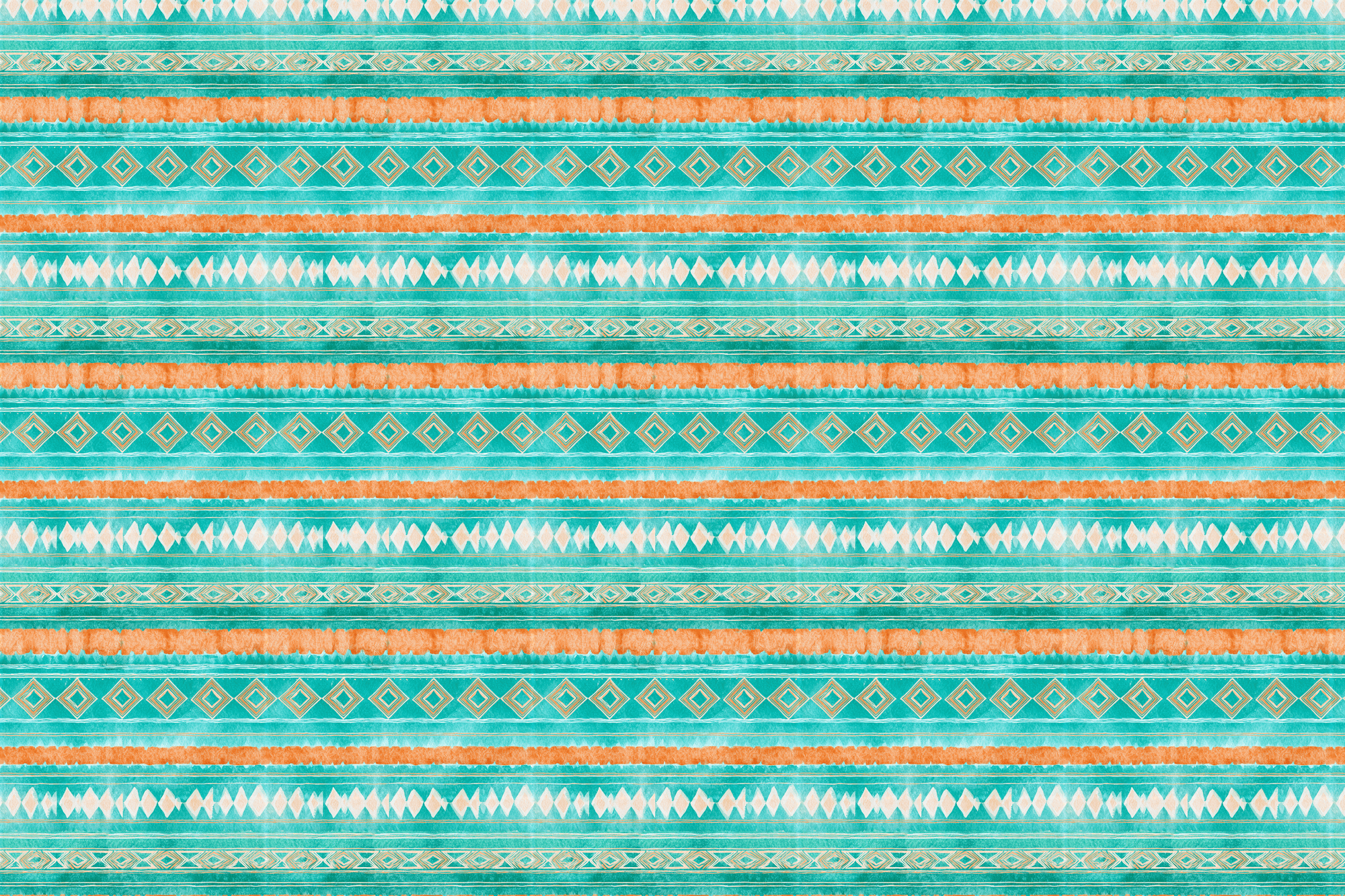 Teal Terracotta: Southwestern Wrapping Paper