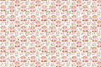 Cute watercolor baby monkey and pink tropical hibiscus floral pattern on white.