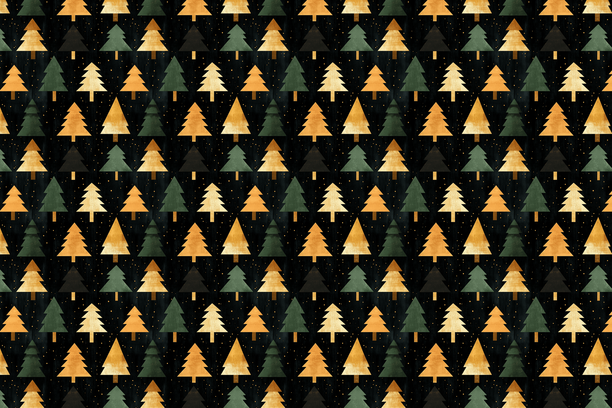 Gilded Groves: Rustic Christmas Wrapping Paper