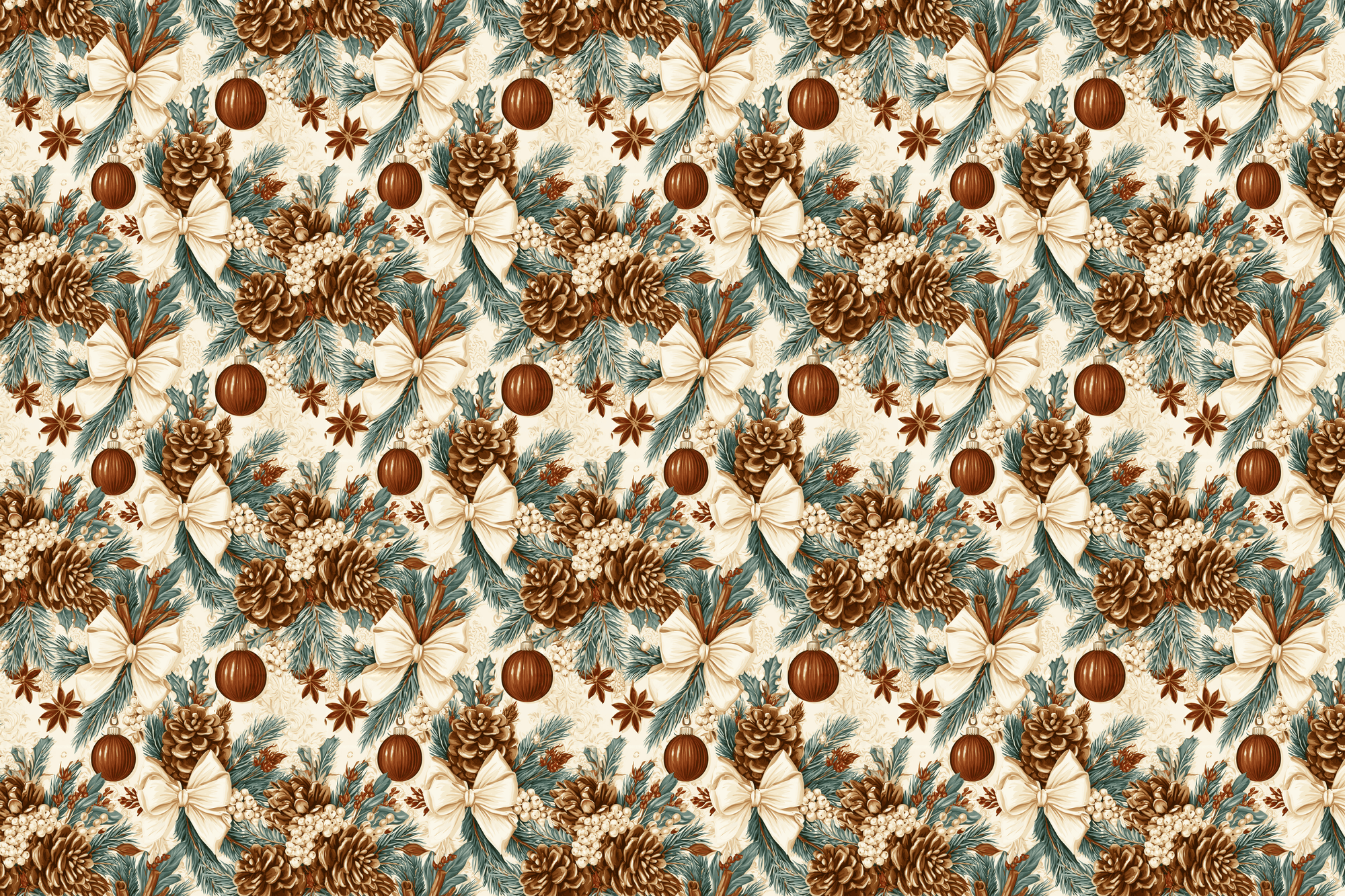 Woodland Whispers: Vintage Christmas Botanical