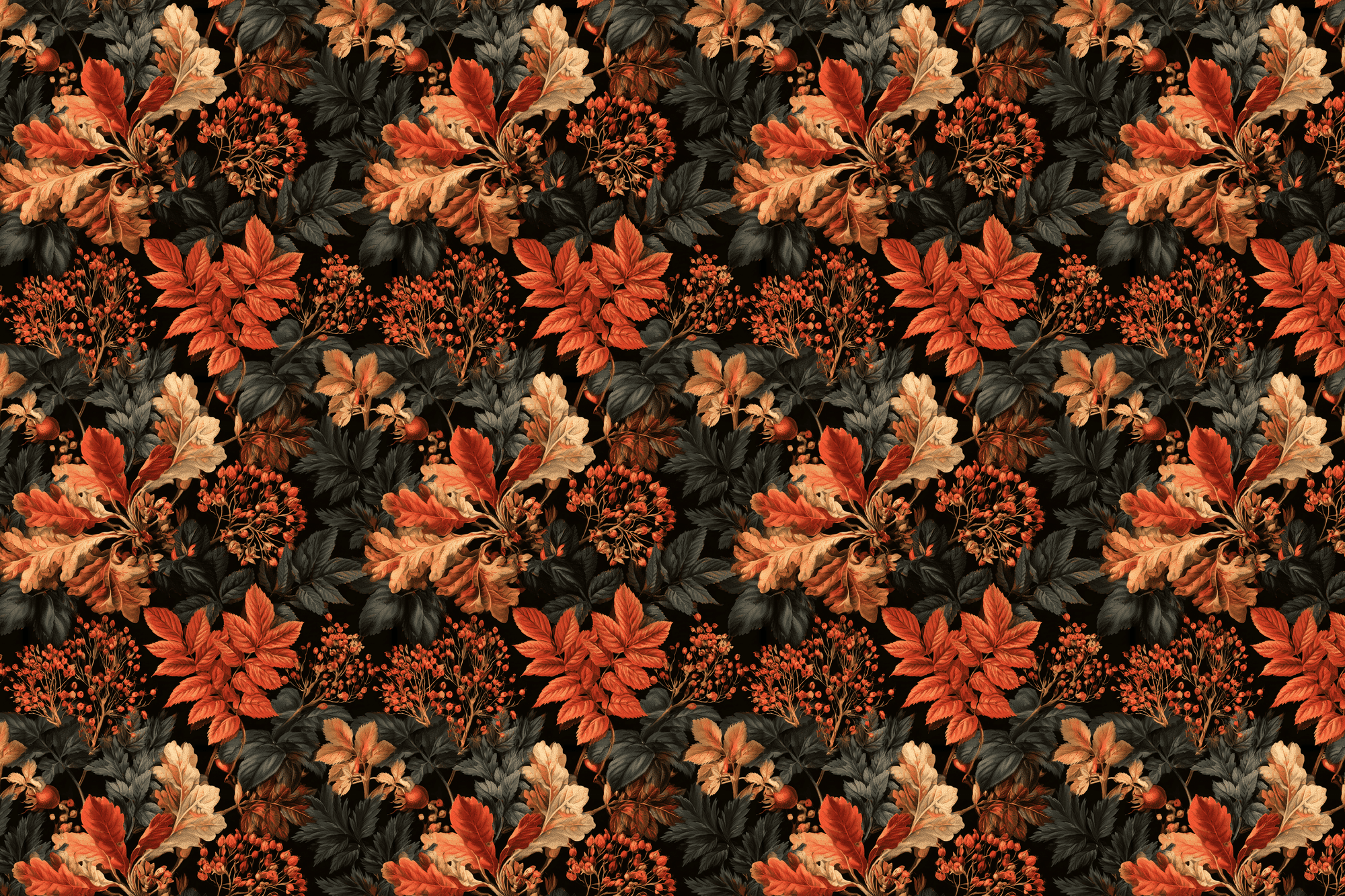Bountiful Botanicals: Autumn Wrapping Paper