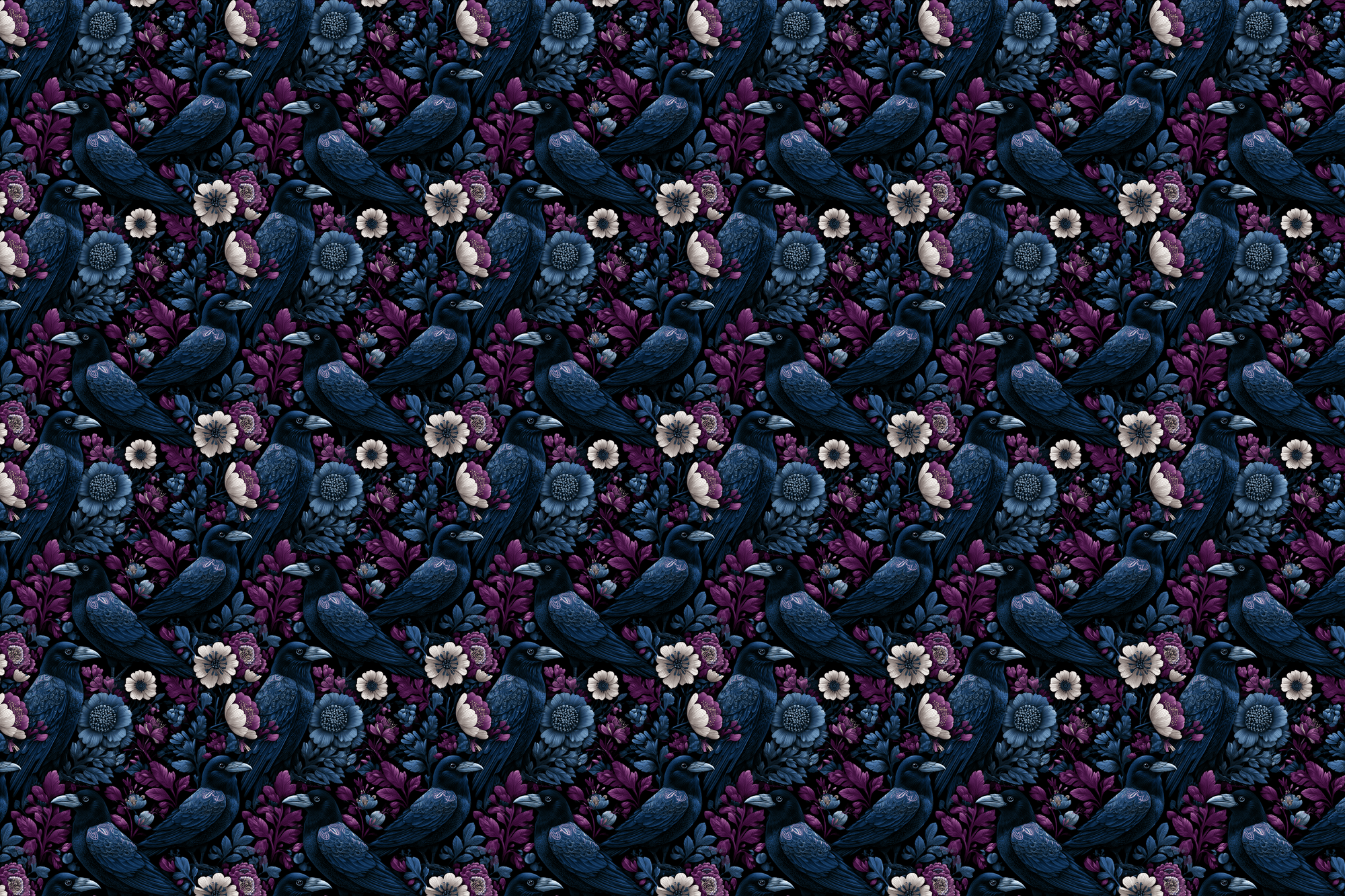 Cryptic Crows: Gothic Raven Wrapping Paper