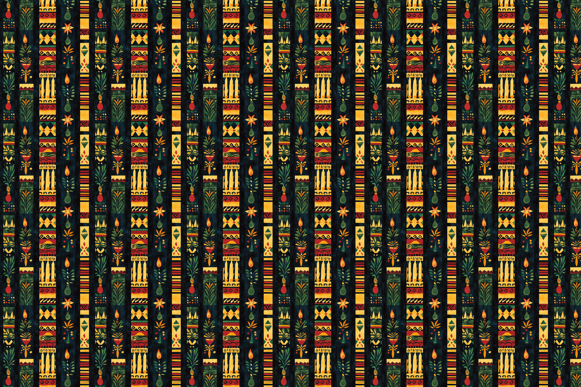 Festive Formations: Kwanzaa Wrapping Paper