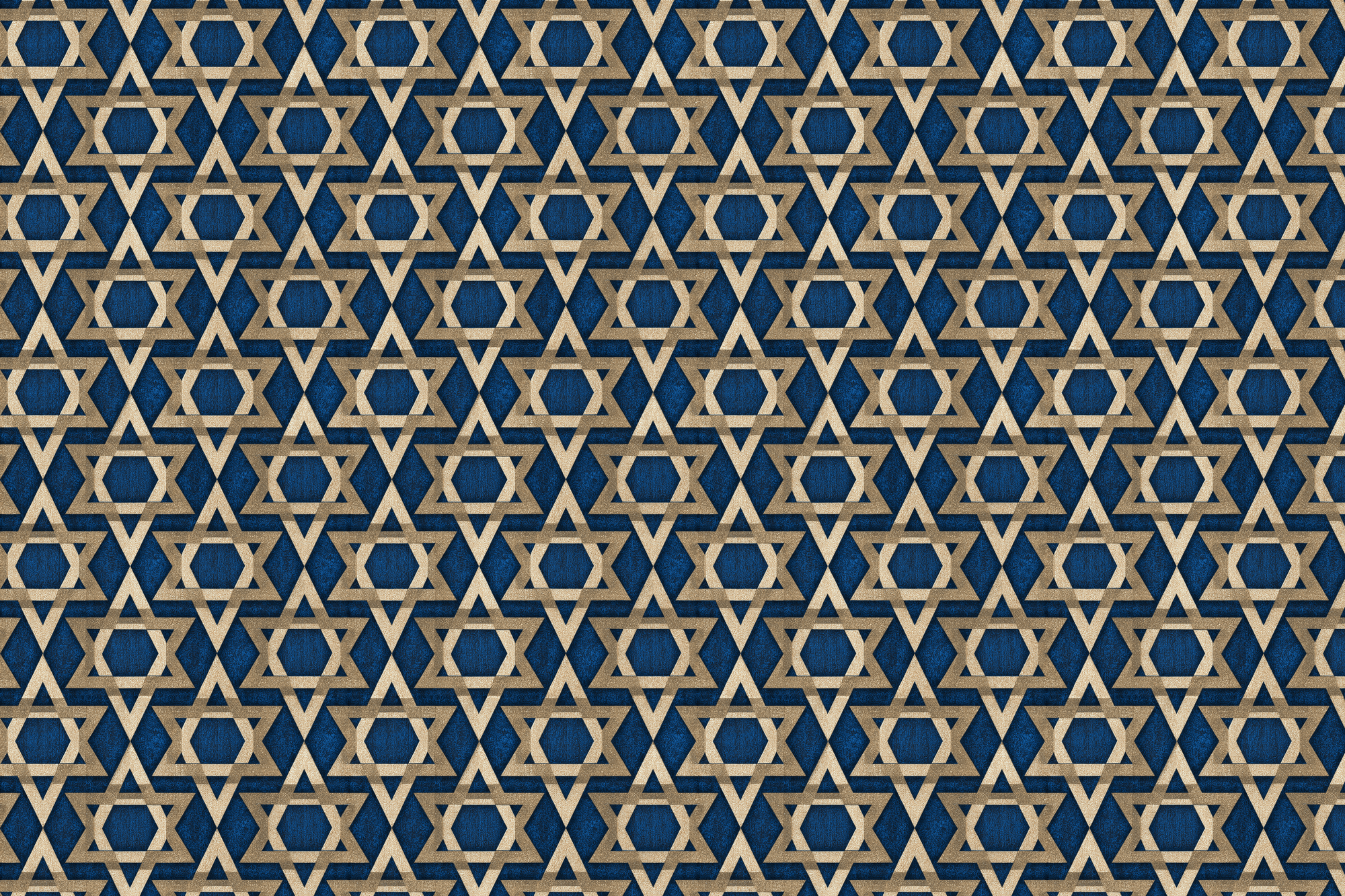 Gilded Geometric: Jewish Wrapping Paper
