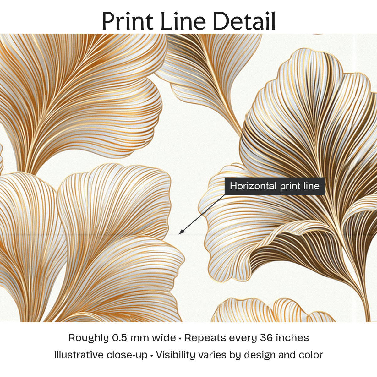 634271 — Print Line Detail. Illustrative close-up; visibility varies by design and color.