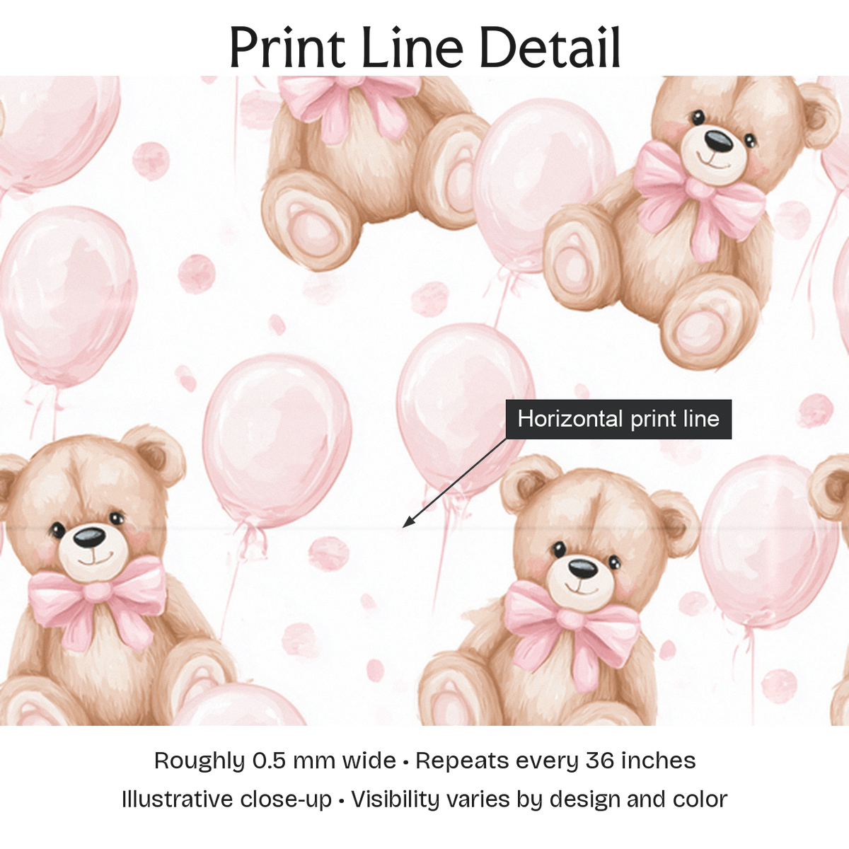 638270 — Print Line Detail. Illustrative close-up; visibility varies by design and color.