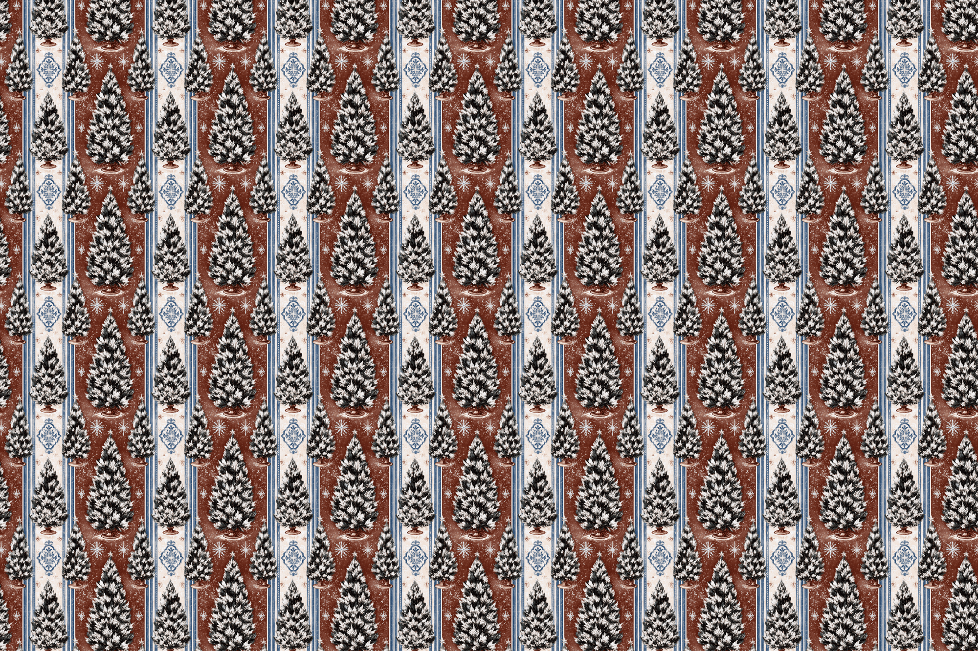 Snowy Spruce: Christmas Wrapping Paper