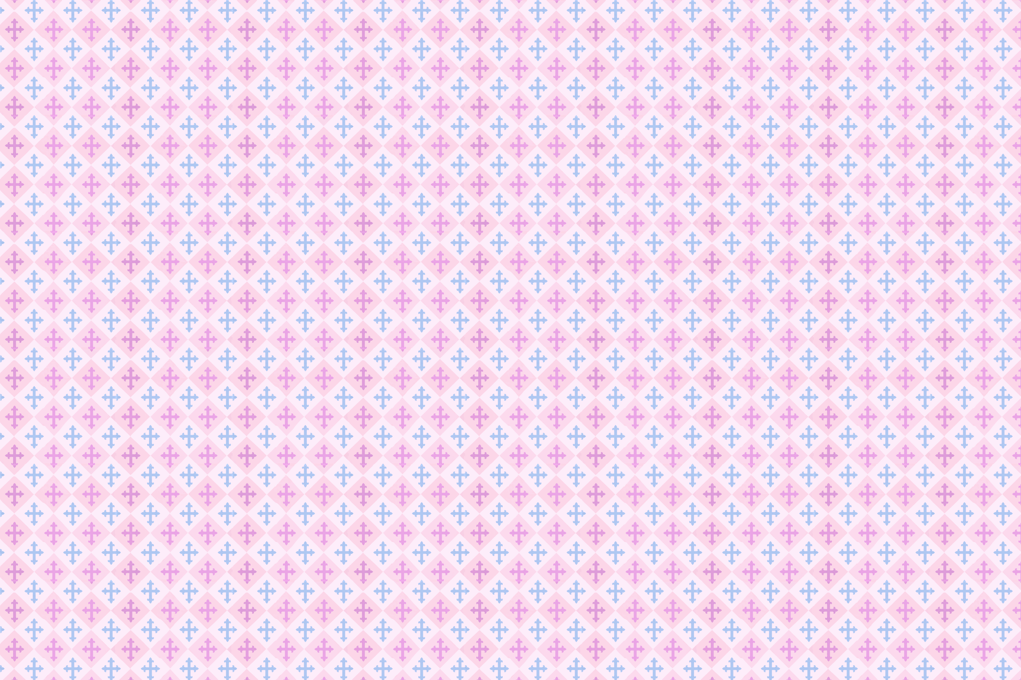 Sacred Spring: Pastel Crosses Wrapping Paper