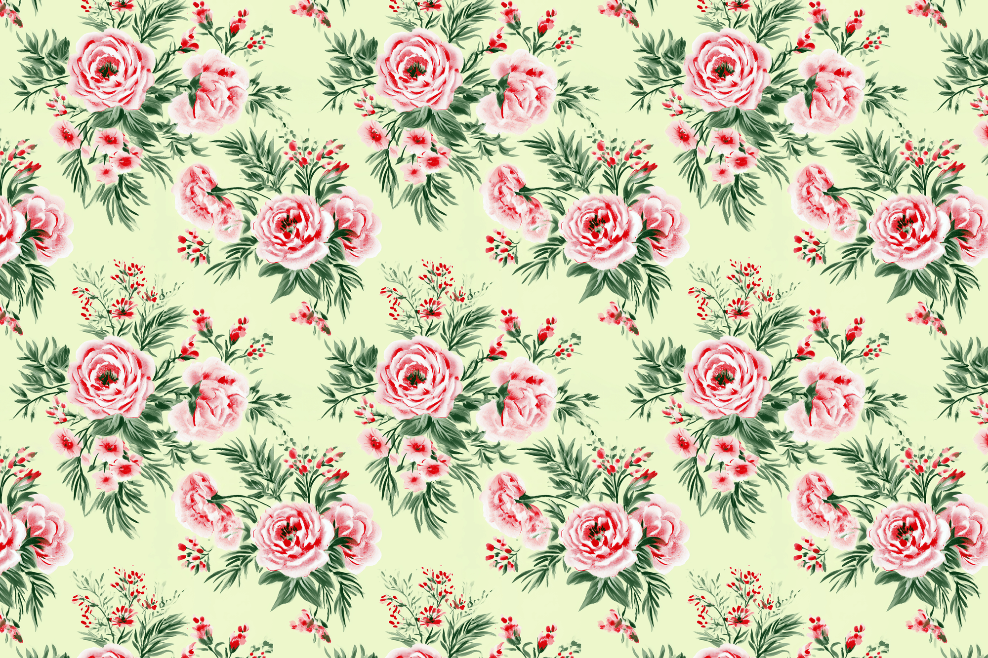 Victorian Gossip: Watercolor Rose Wrapping Paper