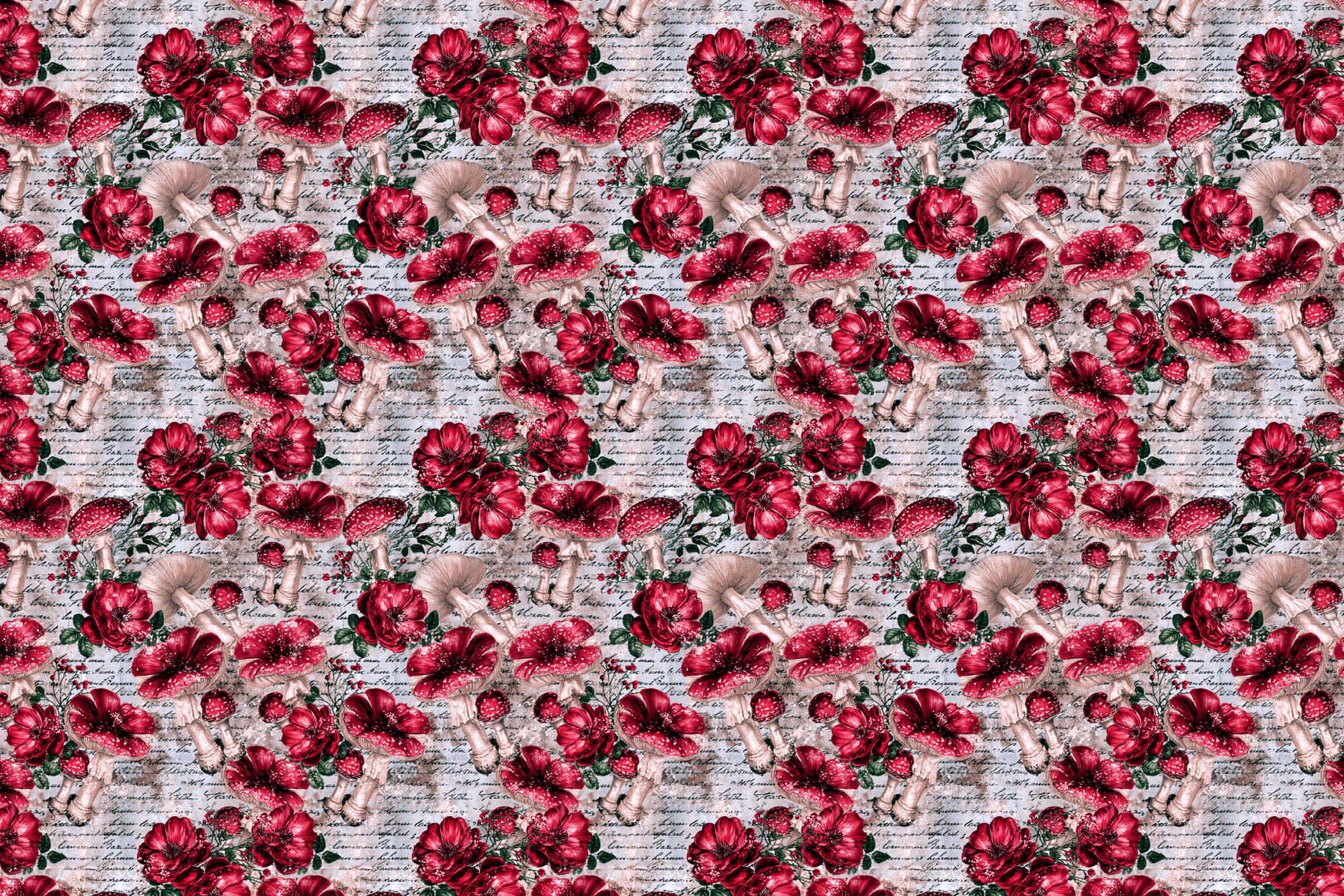 Poisonous Picnic: Dark Botanical Gift Wrap
