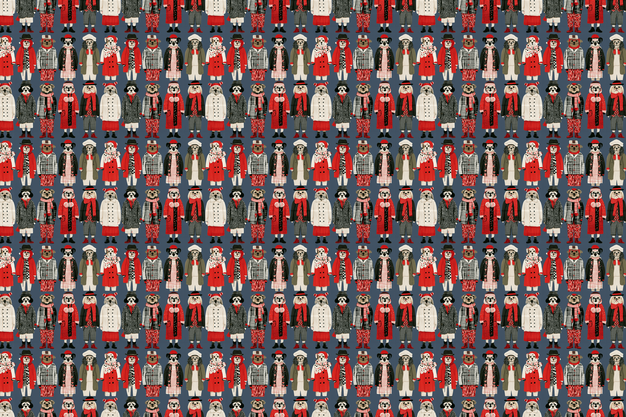 Dapper Dogs: Christmas Wrapping Paper