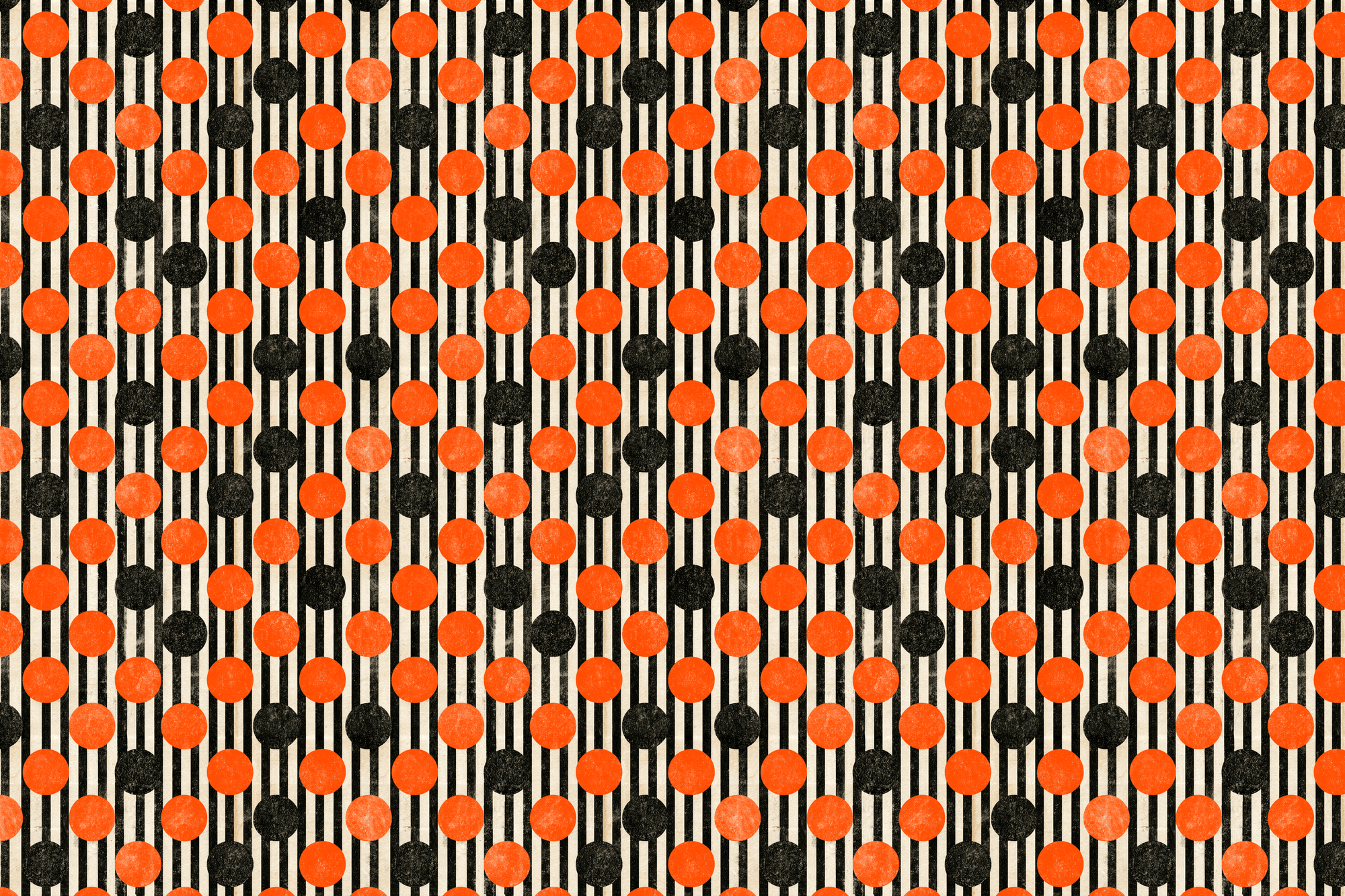 Spooky Stripes: Grunge Halloween Wrapping Paper