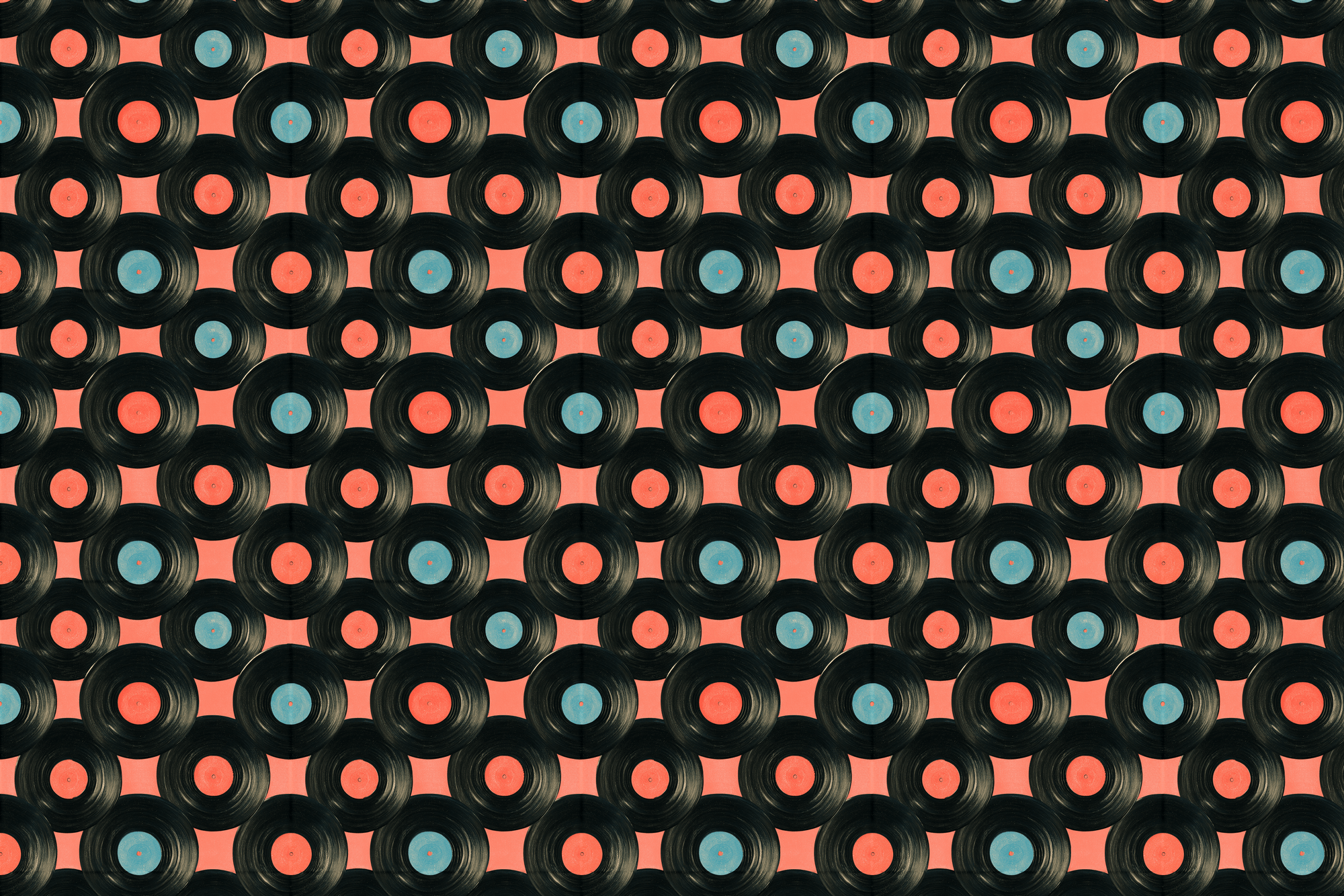 Vibrant Vinyl: Retro Music Wrapping Paper