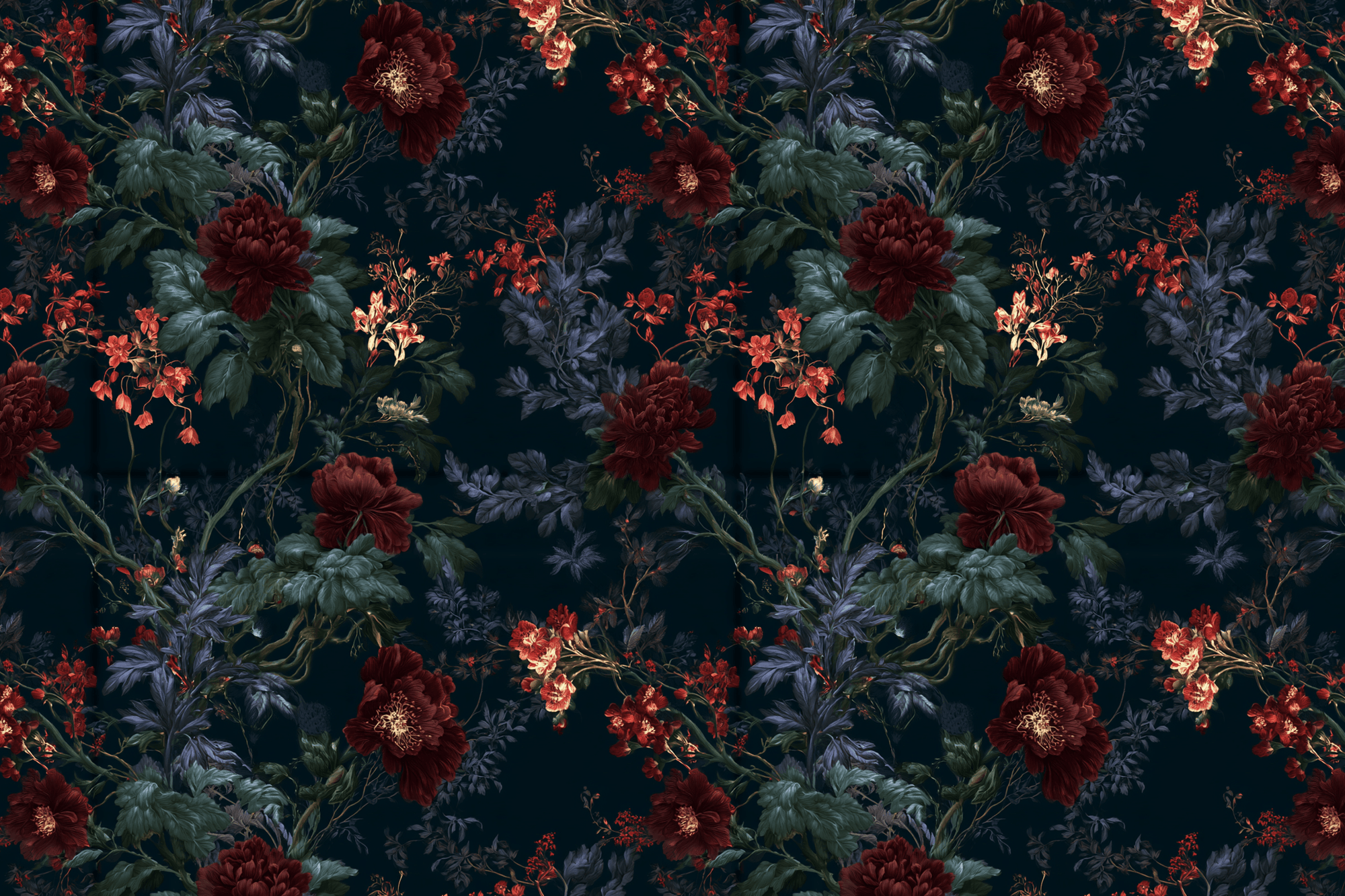Gothic Garden: Moody Botanical Wrapping Paper