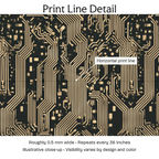 653921 — Print Line Detail. Illustrative close-up; visibility varies by design and color.
