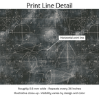653982 — Print Line Detail. Illustrative close-up; visibility varies by design and color.