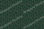 A Christmas botanical pattern of pine branches and red and white berries on dark green ground.