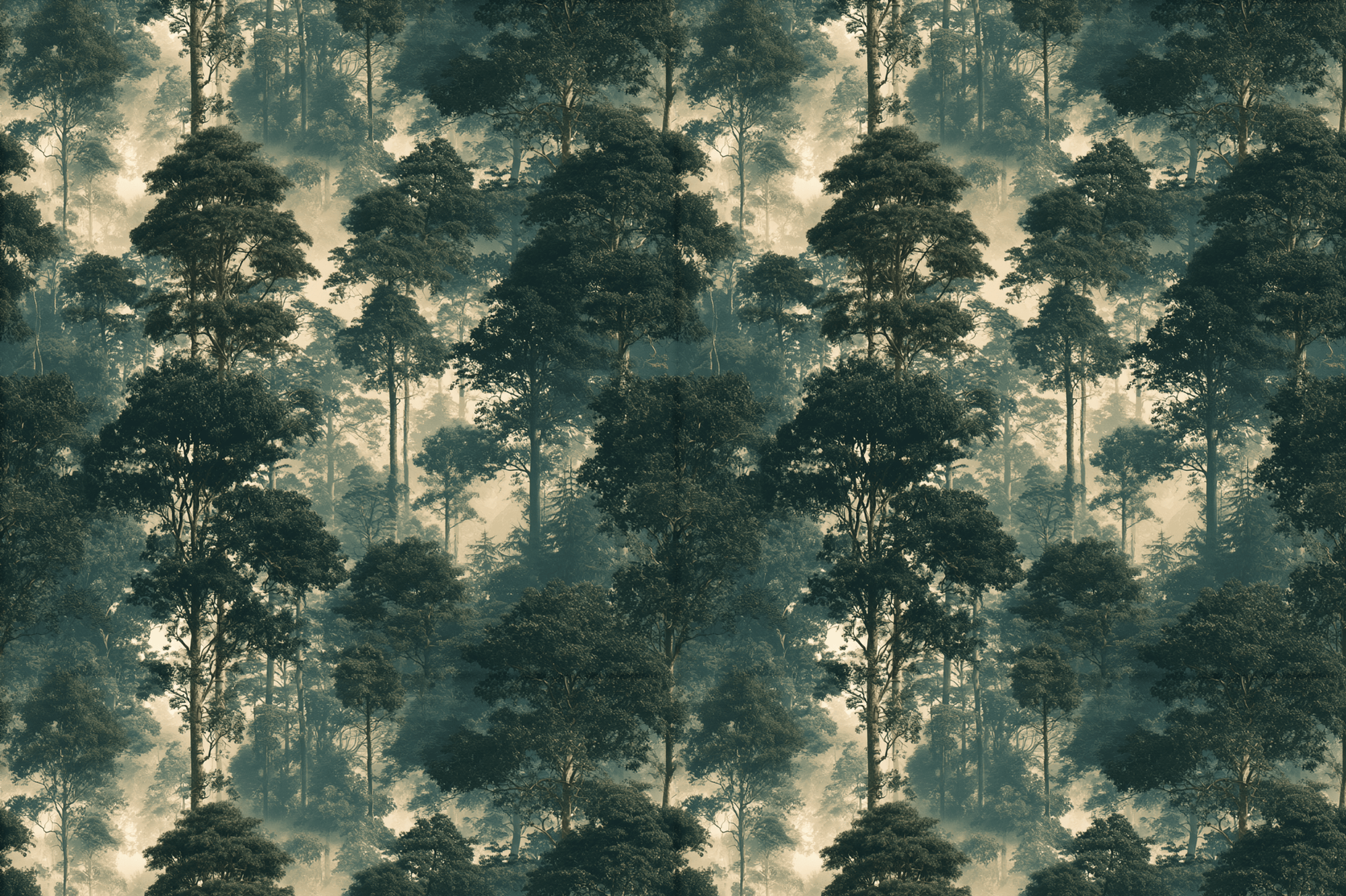 Silent Afternoon: Forest Landscape Gift Wrap