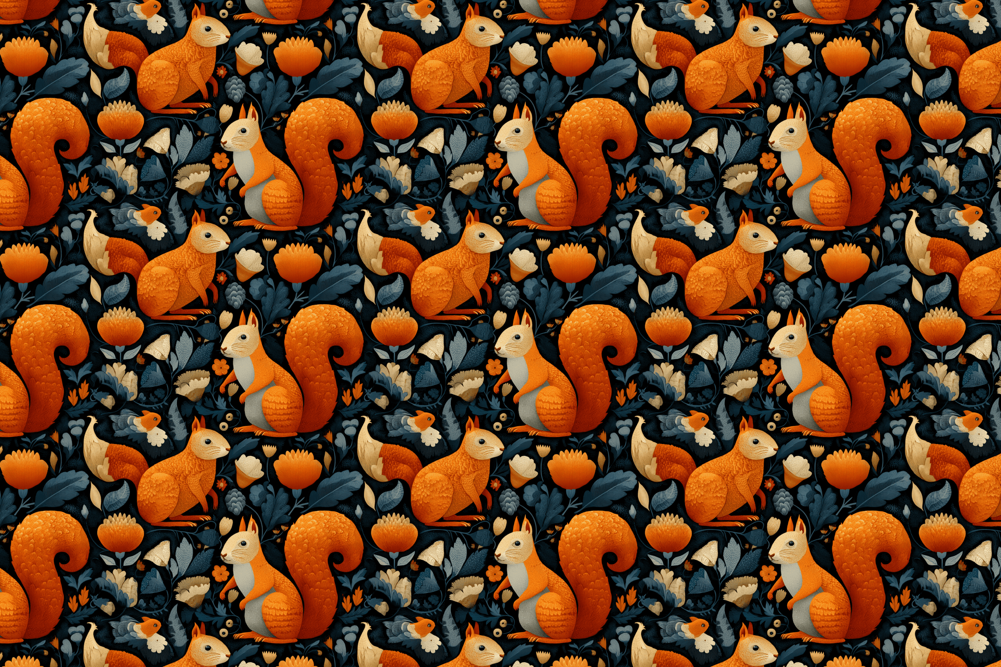 Cozy Critters: Autumn Squirrel Gift Wrap