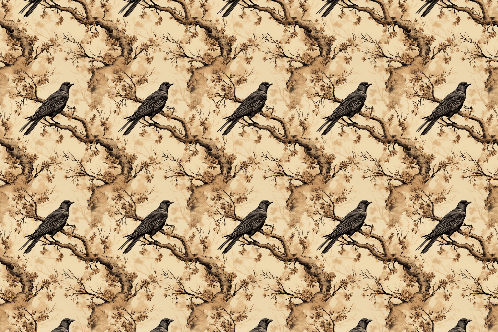 Raven's Realm: Gothic Wrapping Paper