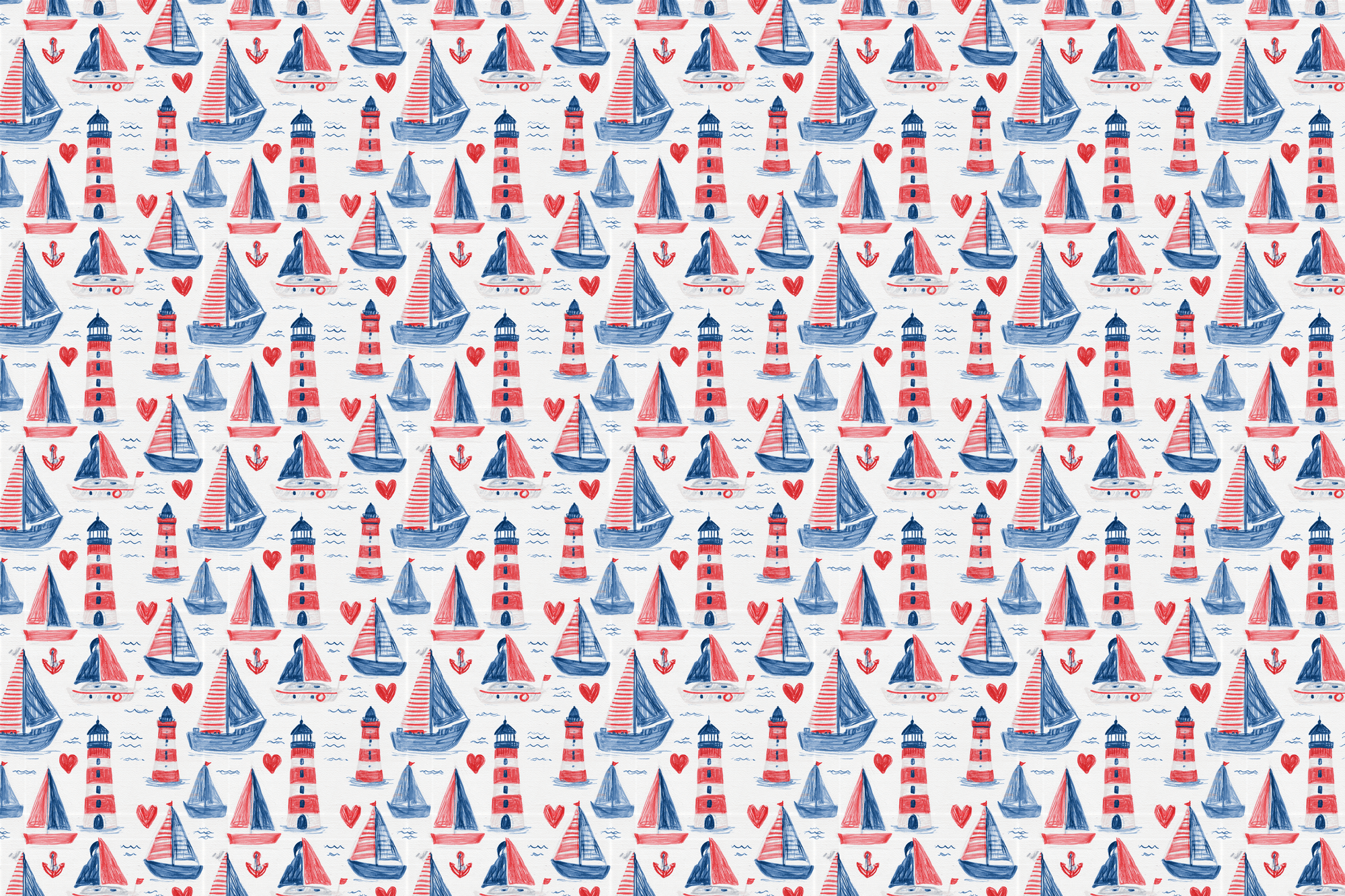 Seaside Sailing: Nautical Wrapping Paper