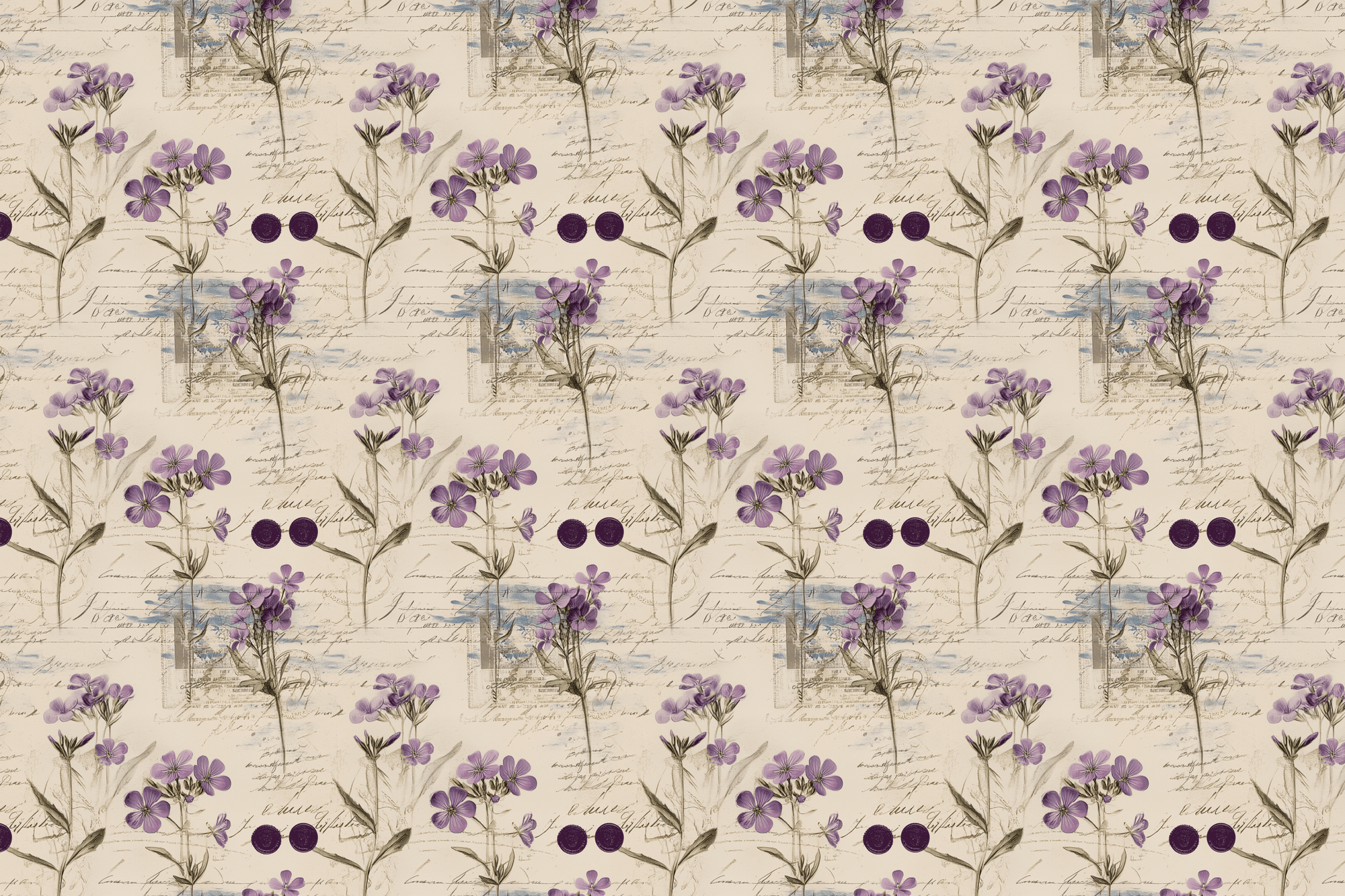 Lovely Lavender Letters: Floral Gift Wrap